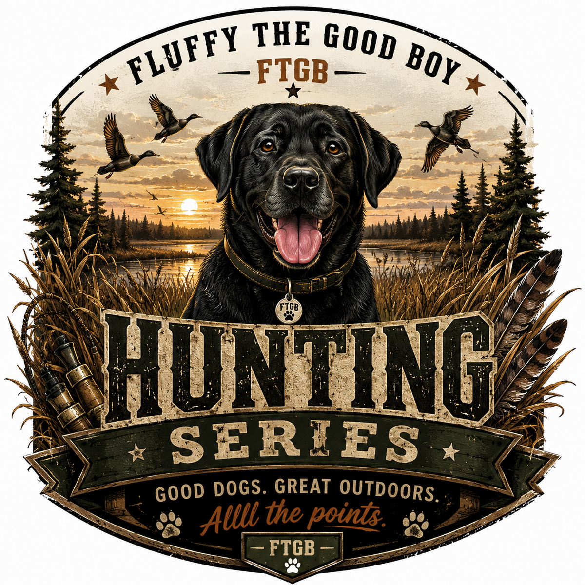 Fluffy the Good Boy Hunting Series