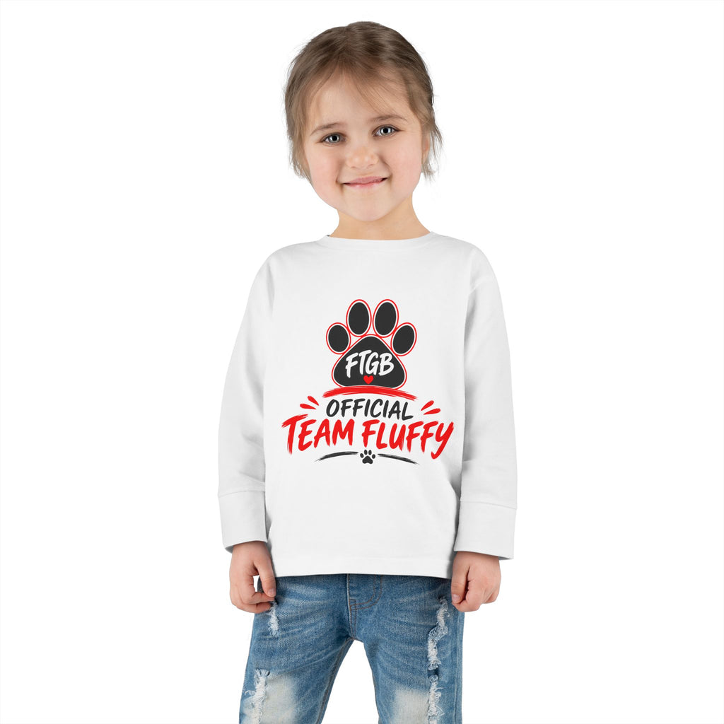 Official Team Fluffy Toddler Long Sleeve Tee | FTGB Kids Shirt