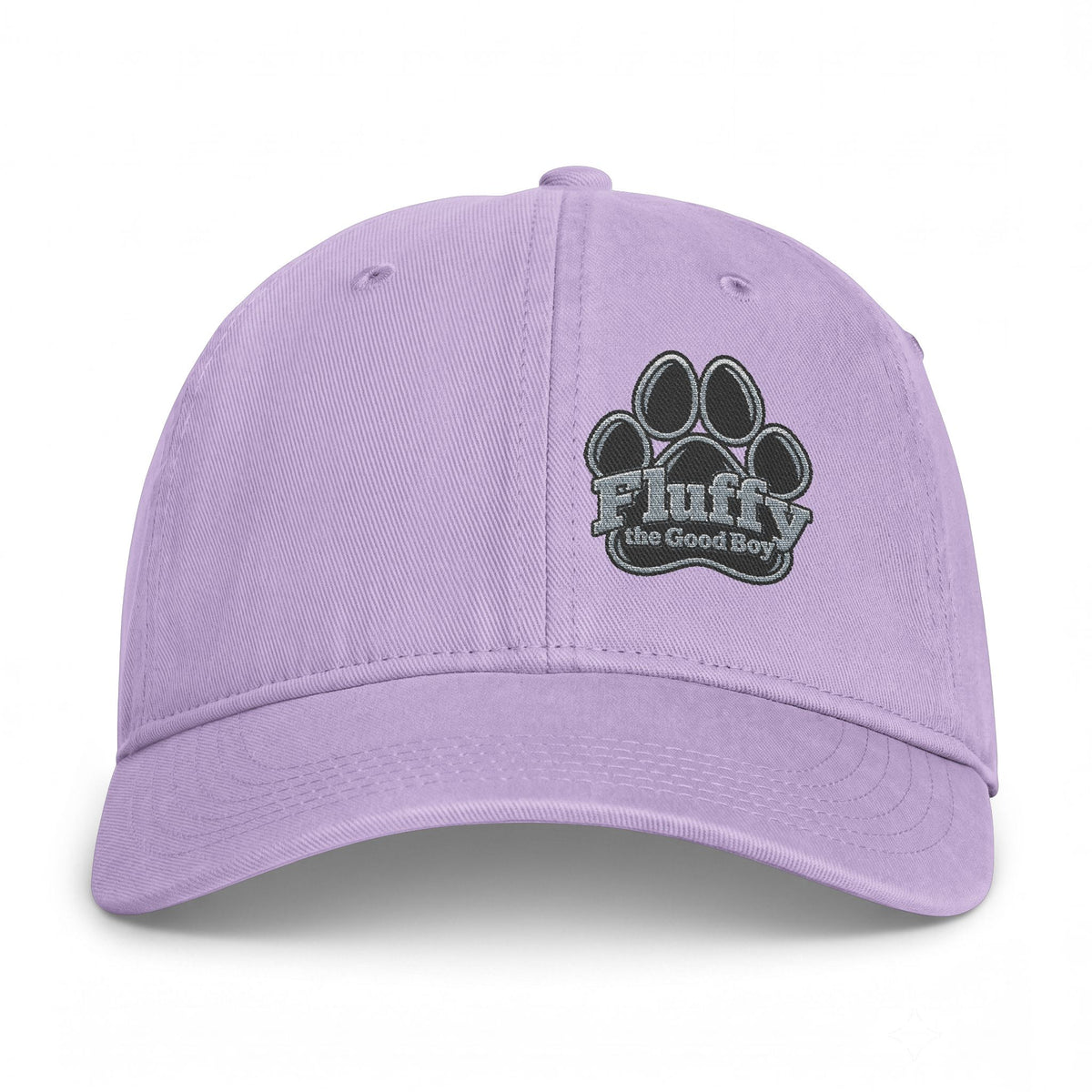 Fluffy the Good Boy Paw Logo Embroidered Coastal Washed Cap - Gray Shades