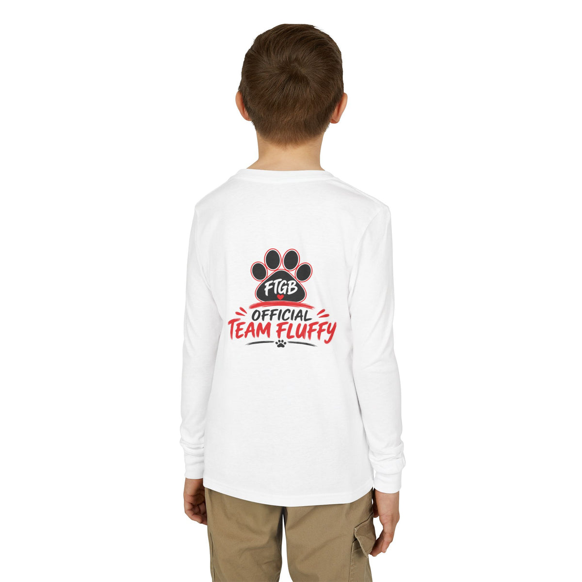 Official Team Fluffy Youth Long Sleeve Tee | FTGB Kids Shirt