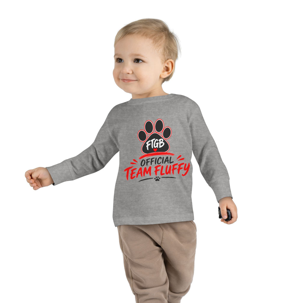 Official Team Fluffy Toddler Long Sleeve Tee | FTGB Kids Shirt