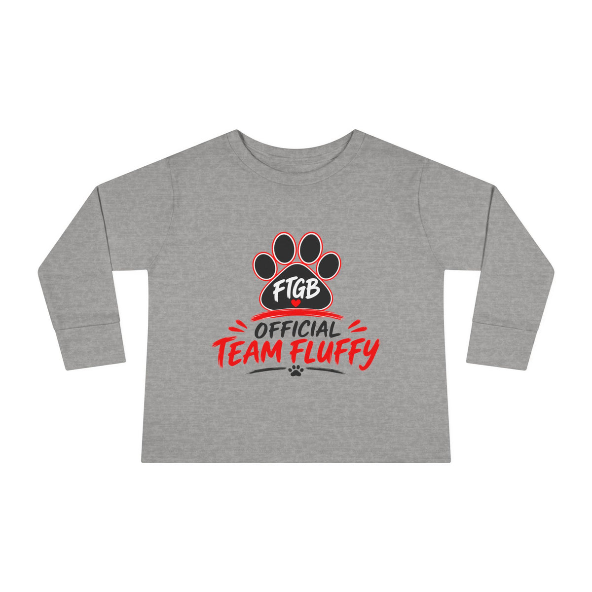 Official Team Fluffy Toddler Long Sleeve Tee | FTGB Kids Shirt
