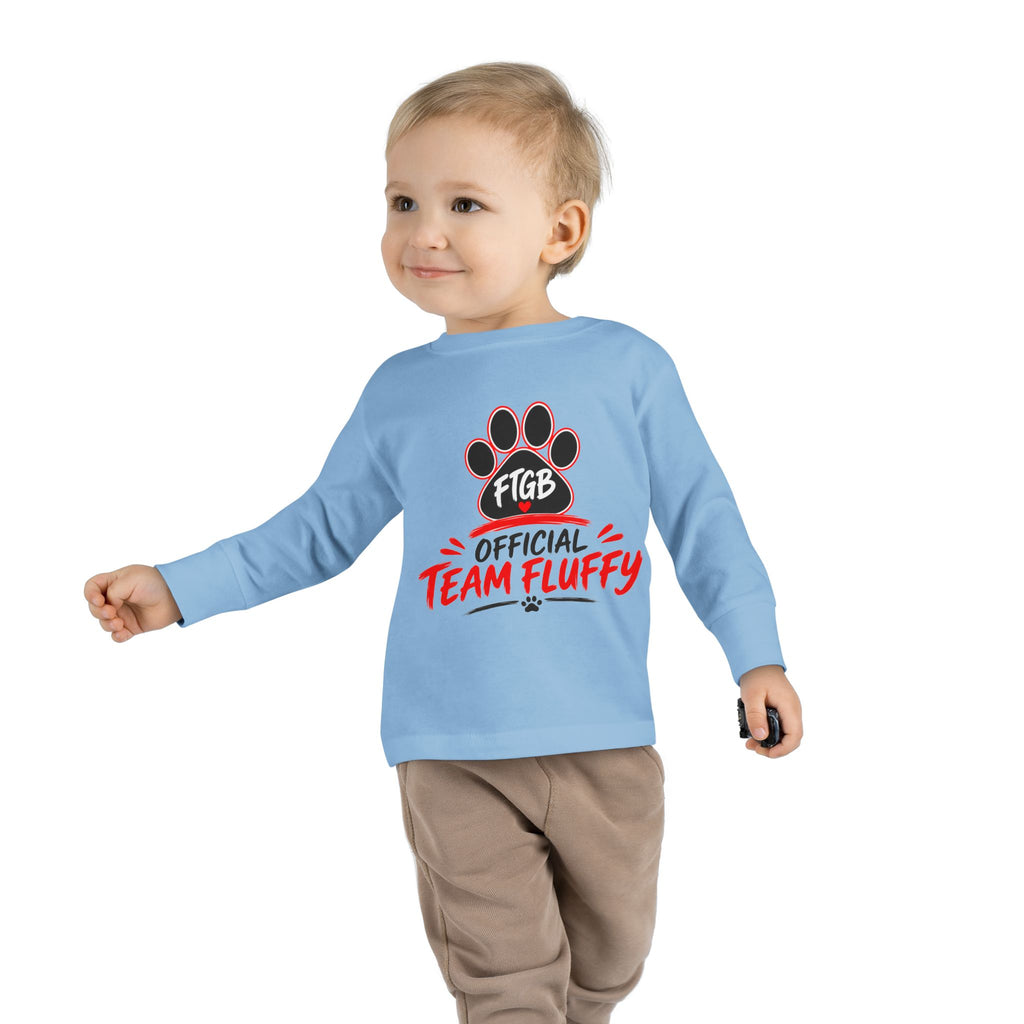 Official Team Fluffy Toddler Long Sleeve Tee | FTGB Kids Shirt