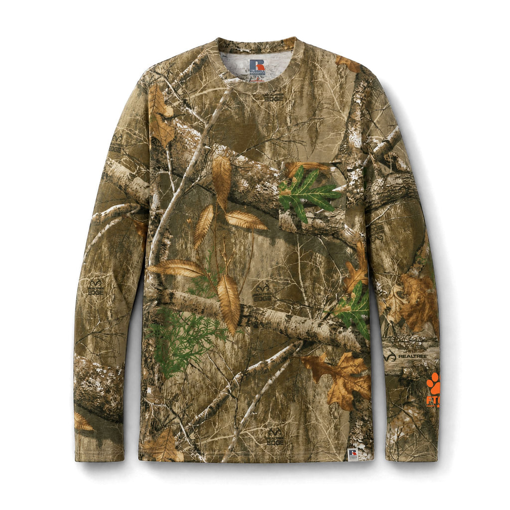 Fluffy the Good Boy – Realtree® Camo Long Sleeve Hunting Tee
