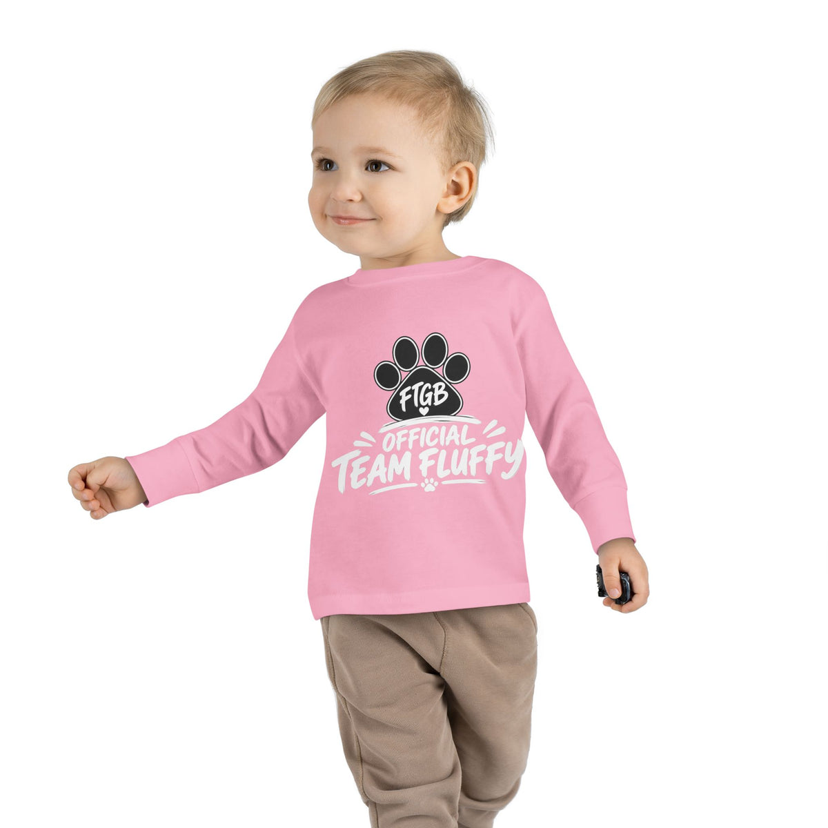 Official Team Fluffy Toddler Long Sleeve Tee | FTGB Kids Shirt