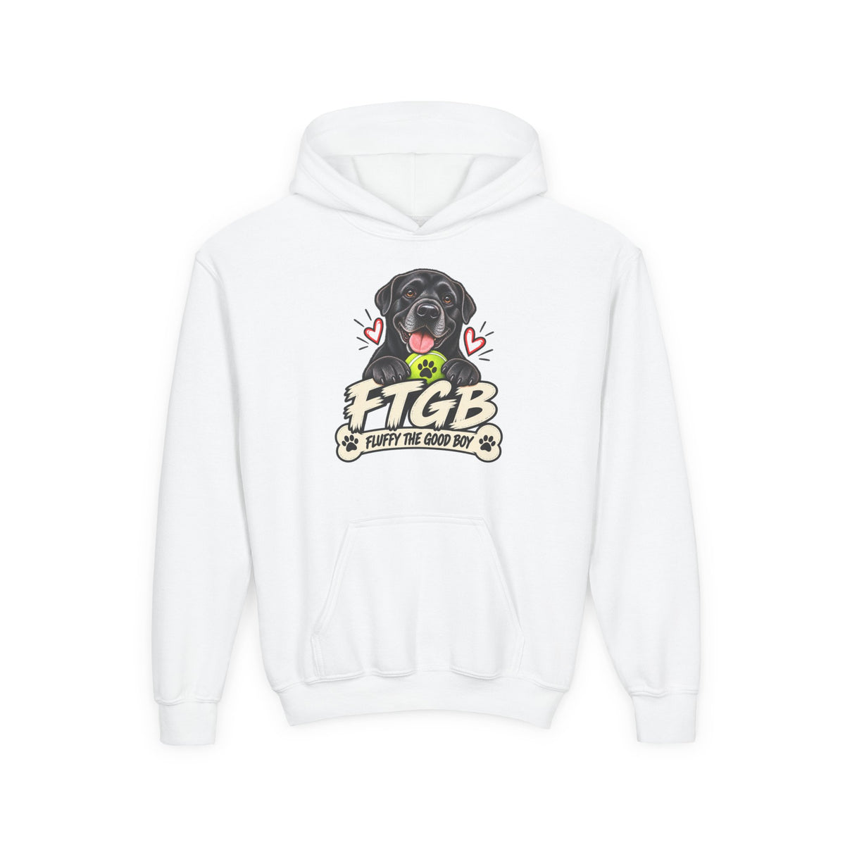 Fluffy the Good Boy Youth Hoodie