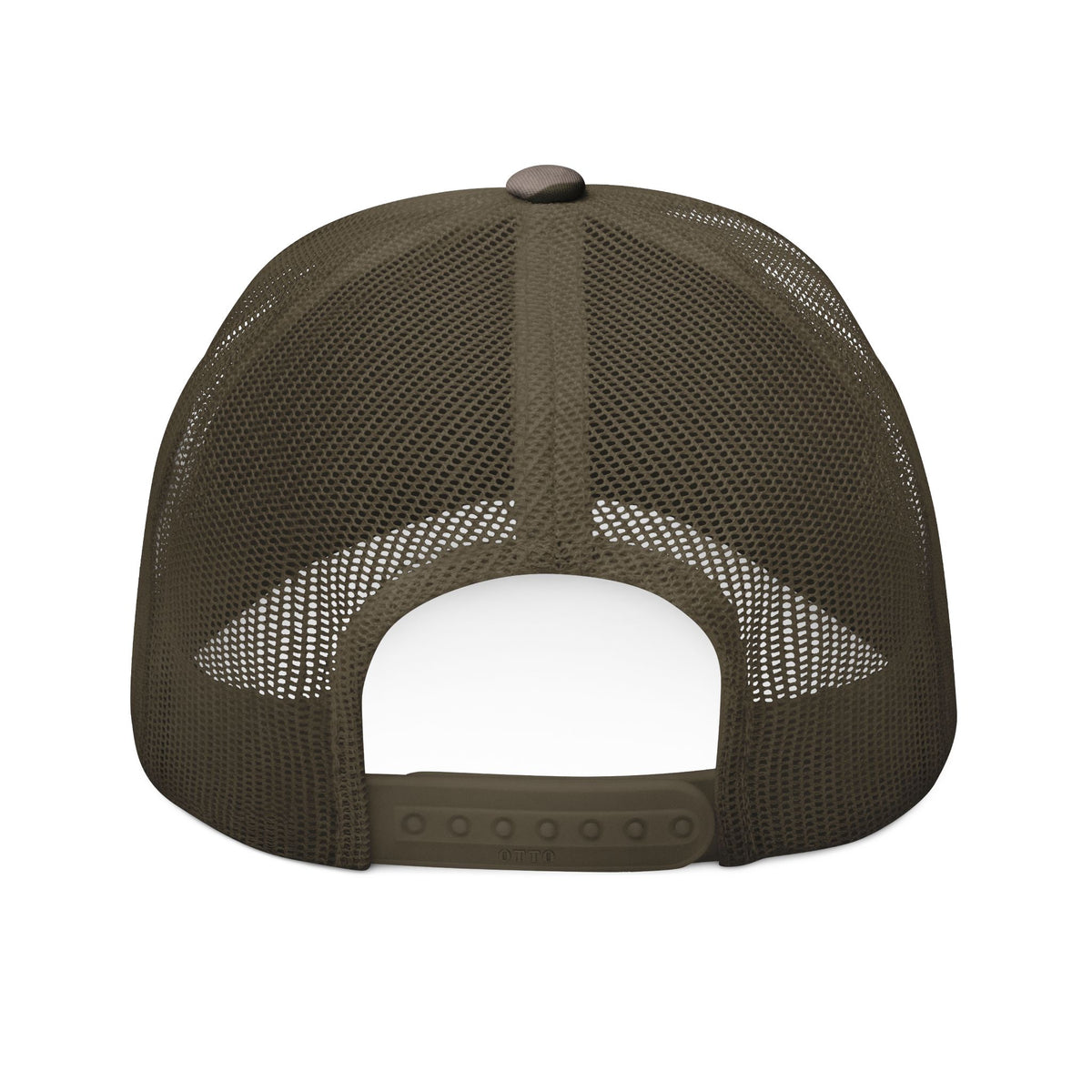 Fluffy the Good Boy Camo Trucker Hat – Embroidered FTGB Paw