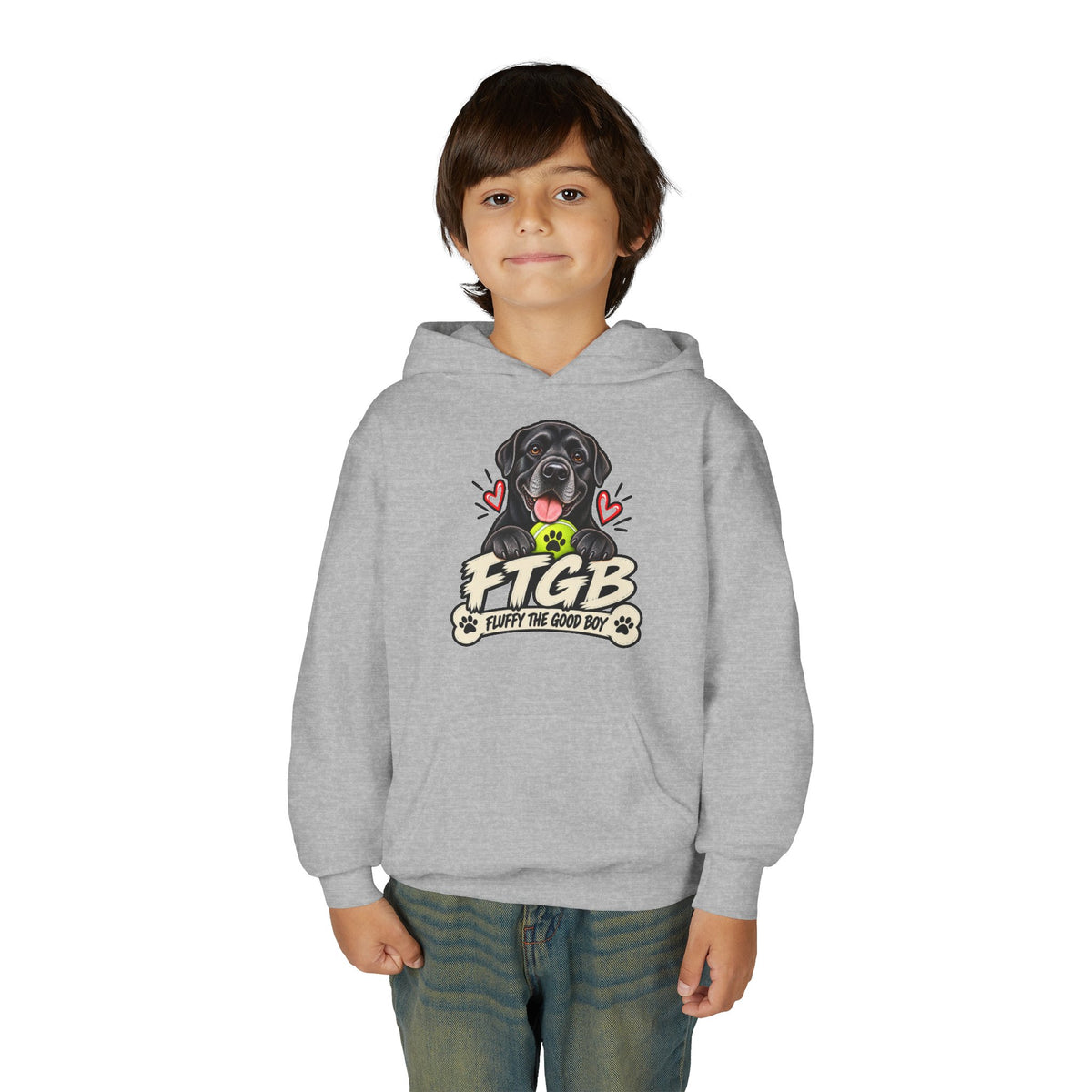 Fluffy the Good Boy Youth Hoodie