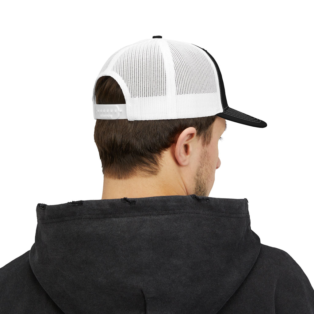 Fluffy the Good Boy Paw Logo Embroidered Trucker Hat