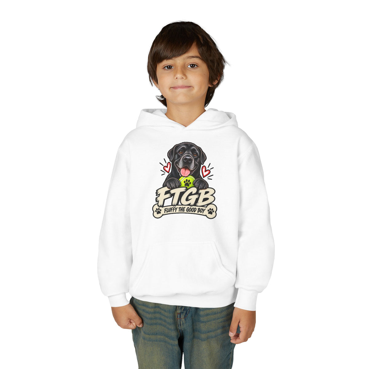 Fluffy the Good Boy Youth Hoodie