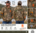Fluffy the Good Boy Camo Retriever Hoodie | Realtree EDGE Hunting Hoodie with Sleeve Graphics