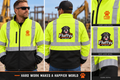 Fluffy the Good Boy High-Visibility ANSI 107 Class 3 Soft Shell Jacket