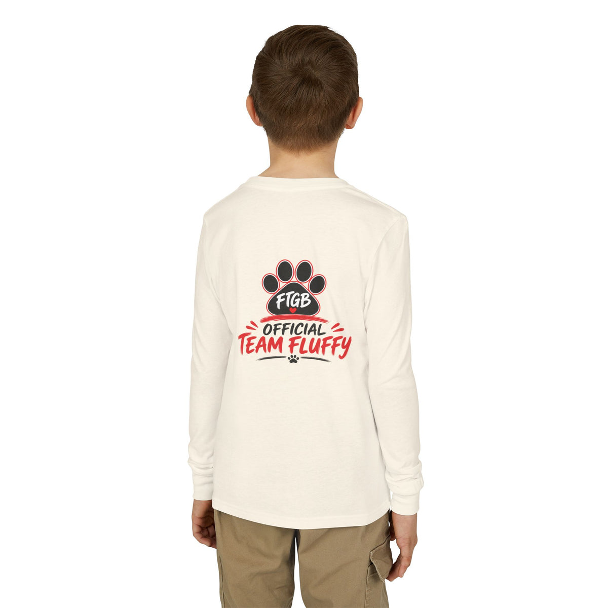 Official Team Fluffy Youth Long Sleeve Tee | FTGB Kids Shirt