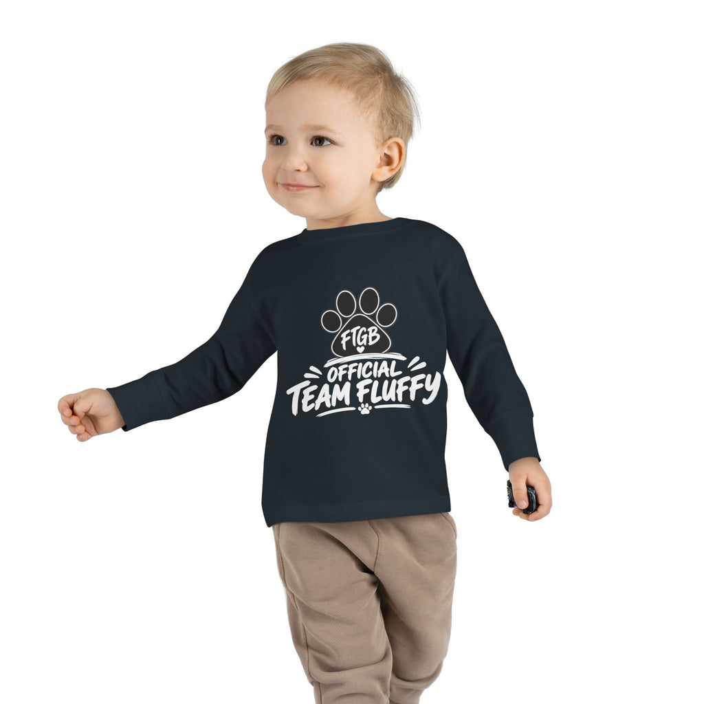Official Team Fluffy Toddler Long Sleeve Tee | FTGB Kids Shirt