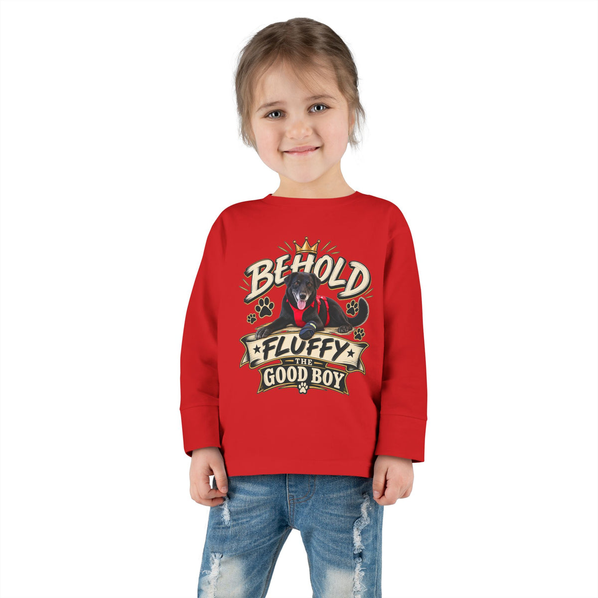 Behold Fluffy Toddler Long Sleeve Tee | FTGB Kids Shirt
