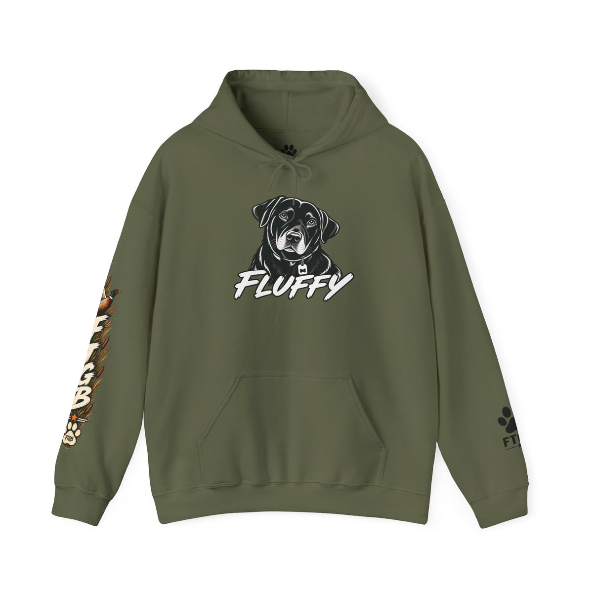 Fluffy the Good Boy Pheasant Hunting Hoodie