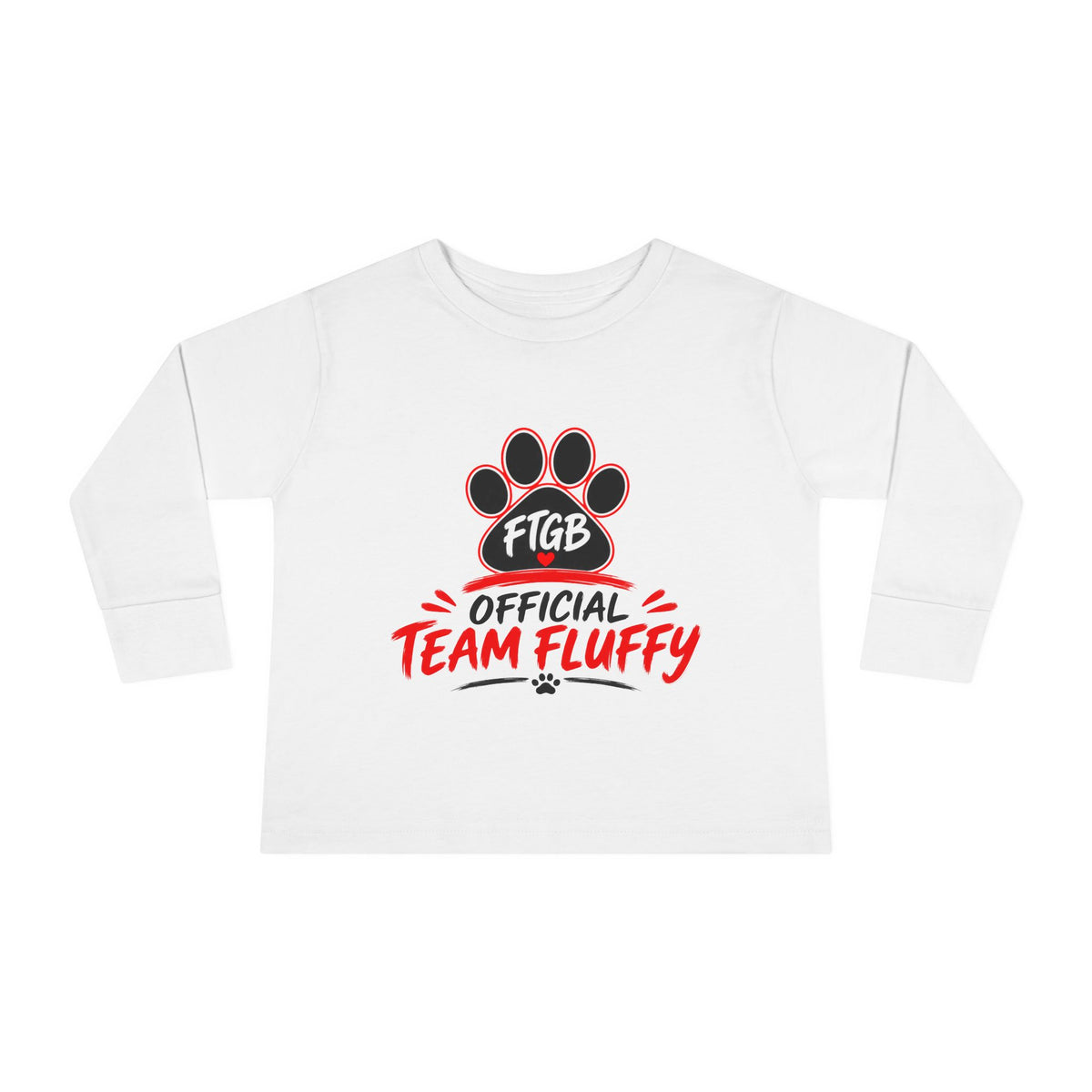 Official Team Fluffy Toddler Long Sleeve Tee | FTGB Kids Shirt