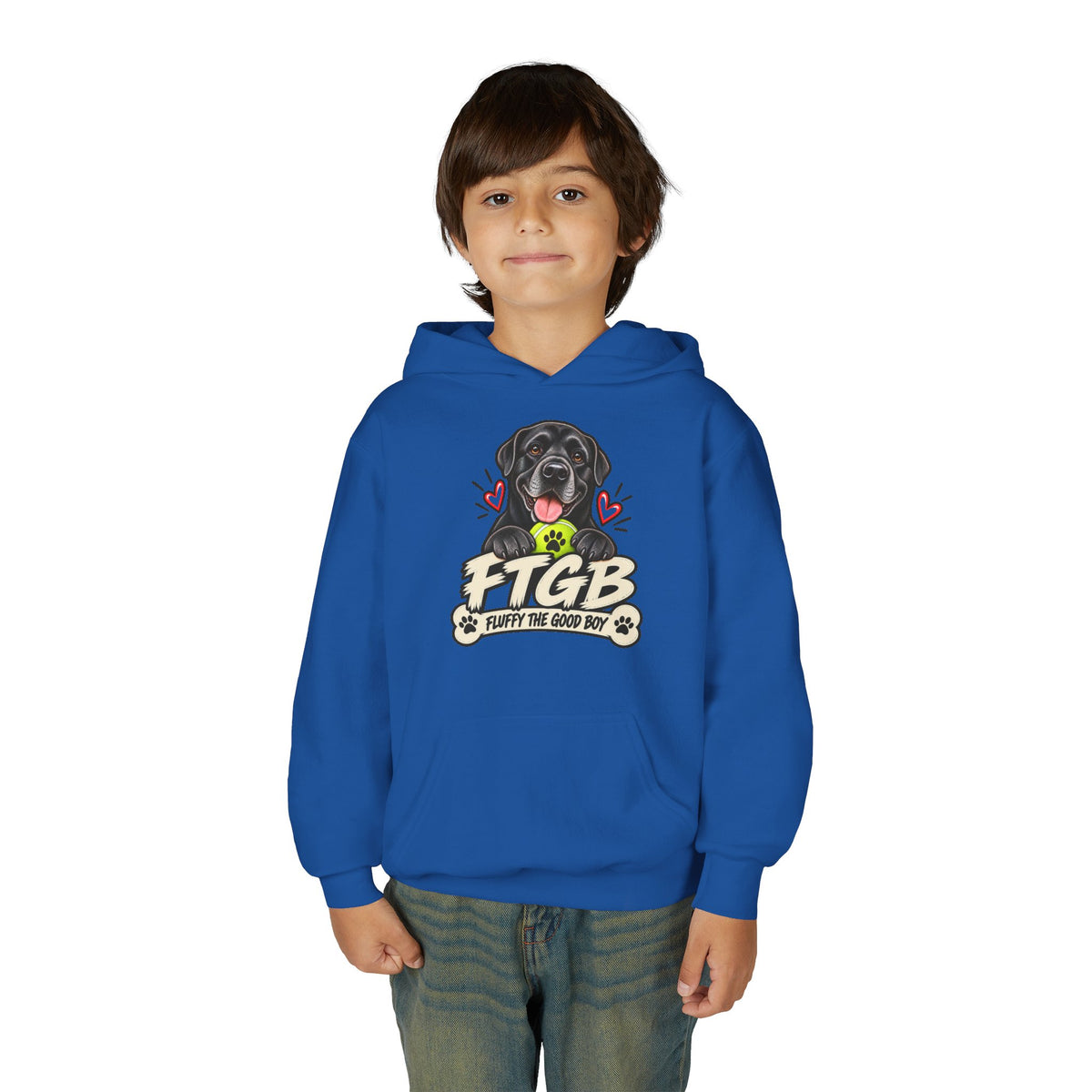 Fluffy the Good Boy Youth Hoodie