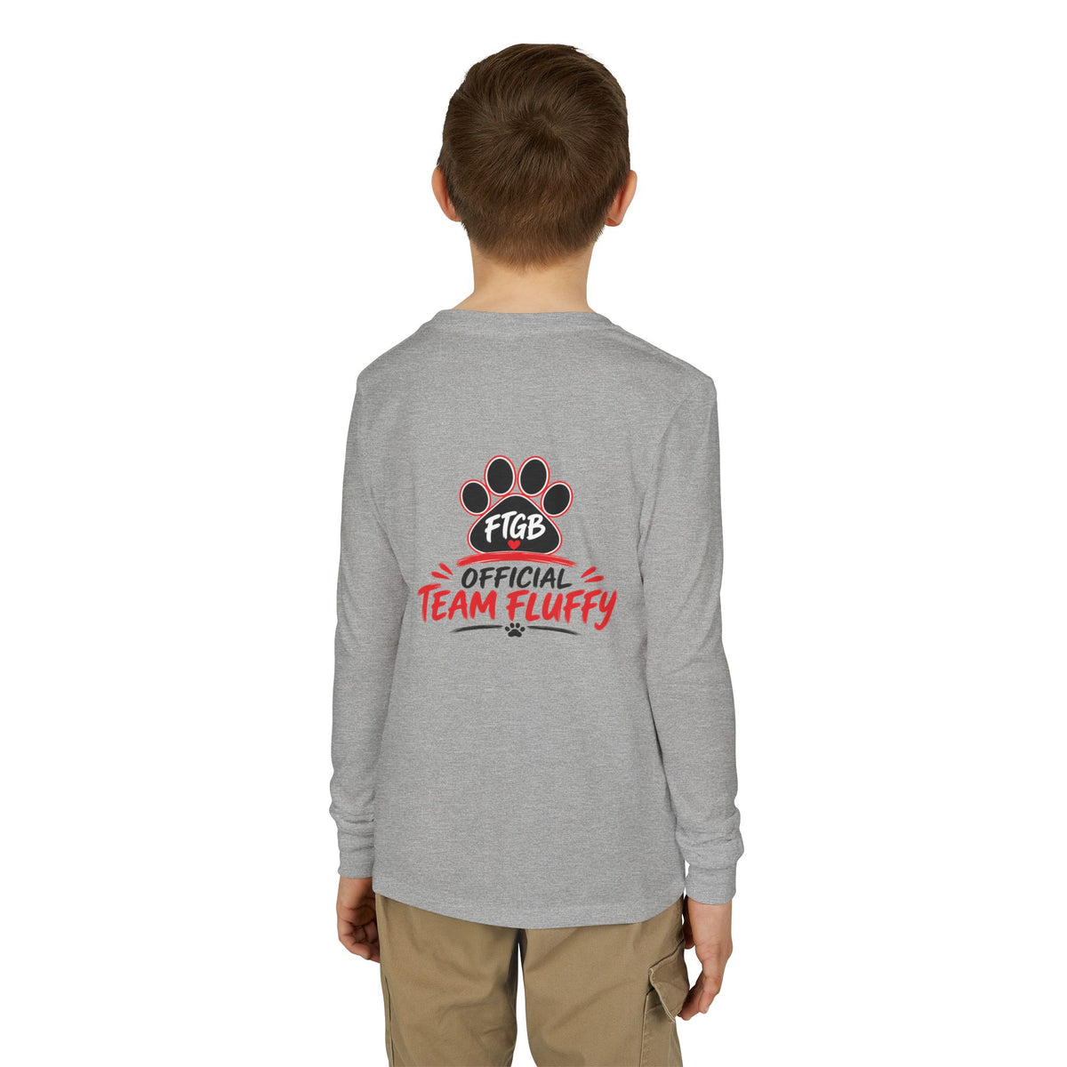 Official Team Fluffy Youth Long Sleeve Tee | FTGB Kids Shirt