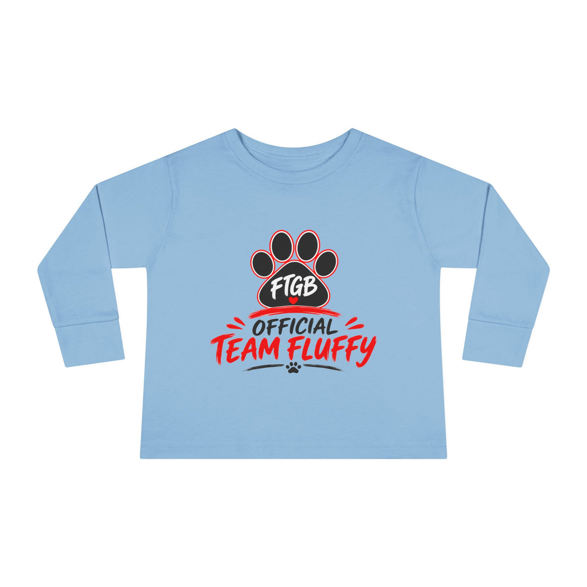 Official Team Fluffy Toddler Long Sleeve Tee | FTGB Kids Shirt
