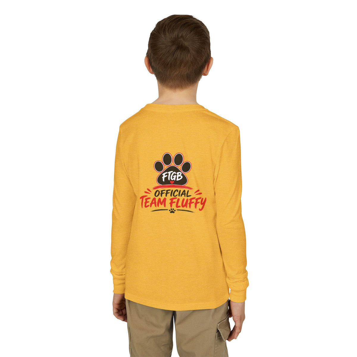 Official Team Fluffy Youth Long Sleeve Tee | FTGB Kids Shirt